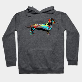 Dachshund in graffiti Hoodie